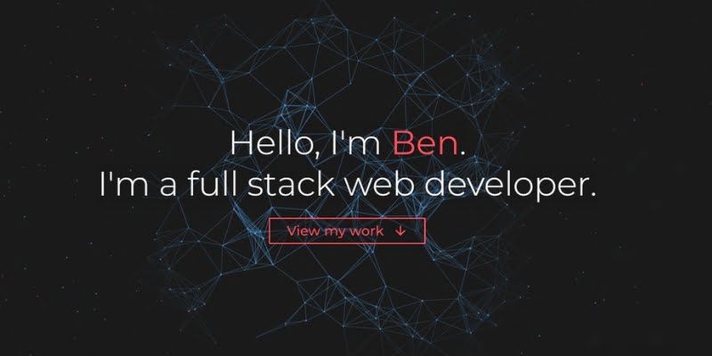 web developer portfolio: Ben Scott