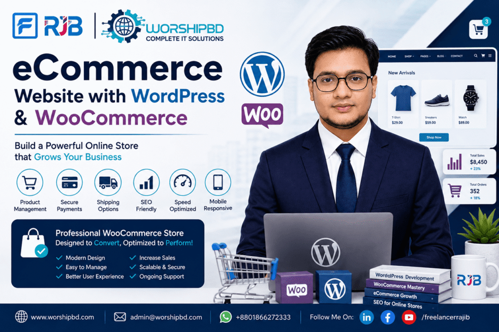 eCommerce Website with WordPress development by Freelancer Rajib